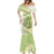 Green Hawaii Shark Tattoo Mermaid Dress Frangipani With Polynesian Pastel Version