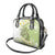 Green Hawaii Shark Tattoo Shoulder Handbag Frangipani With Polynesian Pastel Version