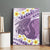 Purple Hawaii Shark Tattoo Canvas Wall Art Frangipani With Polynesian Pastel Version