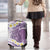 Purple Hawaii Shark Tattoo Luggage Cover Frangipani With Polynesian Pastel Version