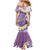 Purple Hawaii Shark Tattoo Mermaid Dress Frangipani With Polynesian Pastel Version