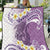 Purple Hawaii Shark Tattoo Quilt Frangipani With Polynesian Pastel Version