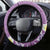 Purple Hawaii Shark Tattoo Steering Wheel Cover Frangipani With Polynesian Pastel Version