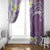 Purple Hawaii Shark Tattoo Window Curtain Frangipani With Polynesian Pastel Version