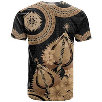 Black Bula Fiji T Shirt Fijian Dance Fan Tapa Cloth Pattern