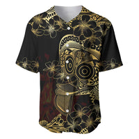 Frangipani Festival Rabaul Baseball Jersey PNG Tribal Baining Mask Tattoo - Polynesian Pride