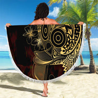 Frangipani Festival Rabaul Beach Blanket PNG Tribal Baining Mask Tattoo LT14 - Polynesian Pride
