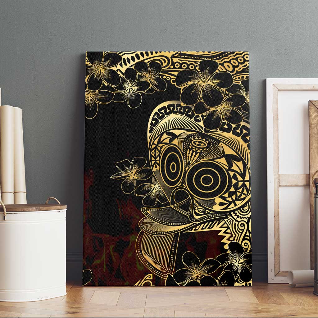 Frangipani Festival Rabaul Canvas Wall Art PNG Tribal Baining Mask Tattoo LT14 - Polynesian Pride