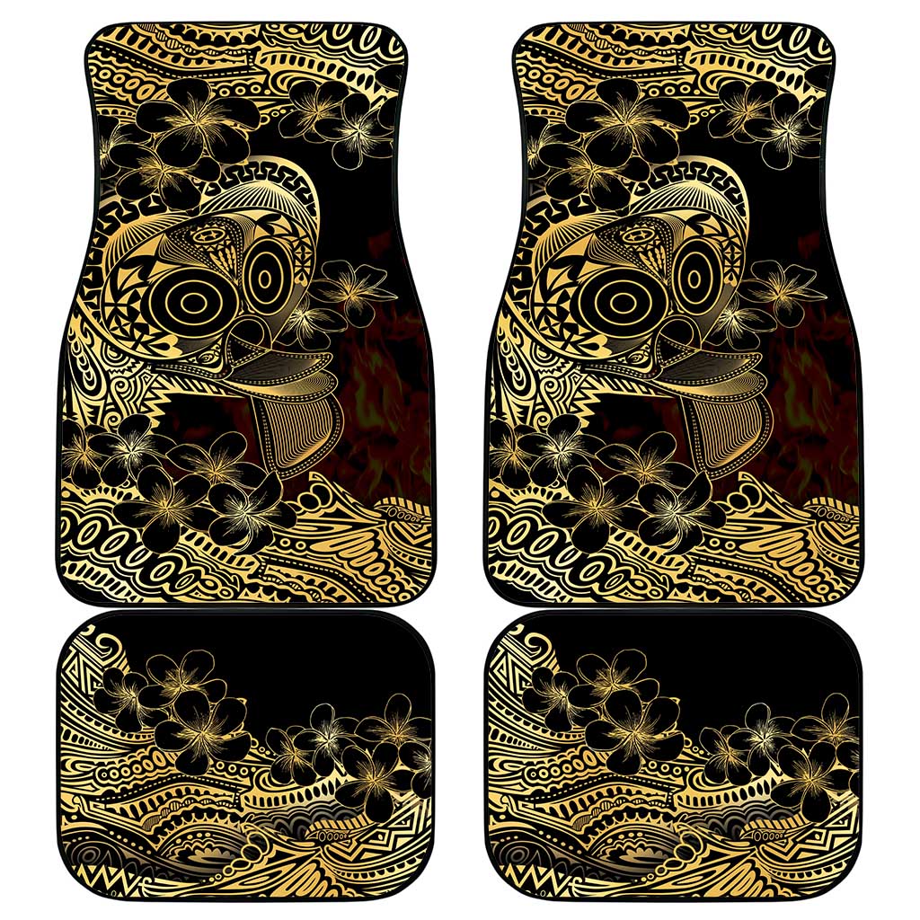 Frangipani Festival Rabaul Car Mats PNG Tribal Baining Mask Tattoo LT14 - Polynesian Pride