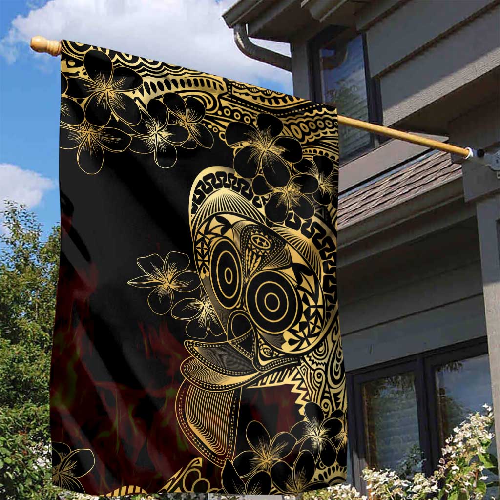 Frangipani Festival Rabaul Garden Flag PNG Tribal Baining Mask Tattoo - Polynesian Pride