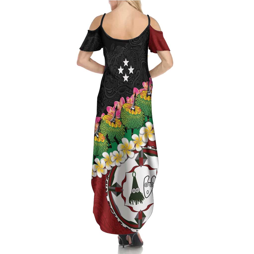 Frangipani Festival Rabaul East New Britain Family Matching Summer Maxi Dress and Hawaiian Shirt Dukduk Dance With Plumeria - Polynesian Pride
