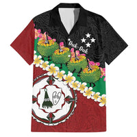 Frangipani Festival Rabaul East New Britain Hawaiian Shirt Dukduk Dance With Plumeria - Polynesian Pride