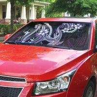 Purple Black Aloha Hawaii Auto Sun Shade Polynesian Shark Tattoo Plumeria