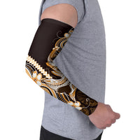 Orange Black Aloha Hawaii Arm Sleeves Polynesian Shark Tattoo Plumeria
