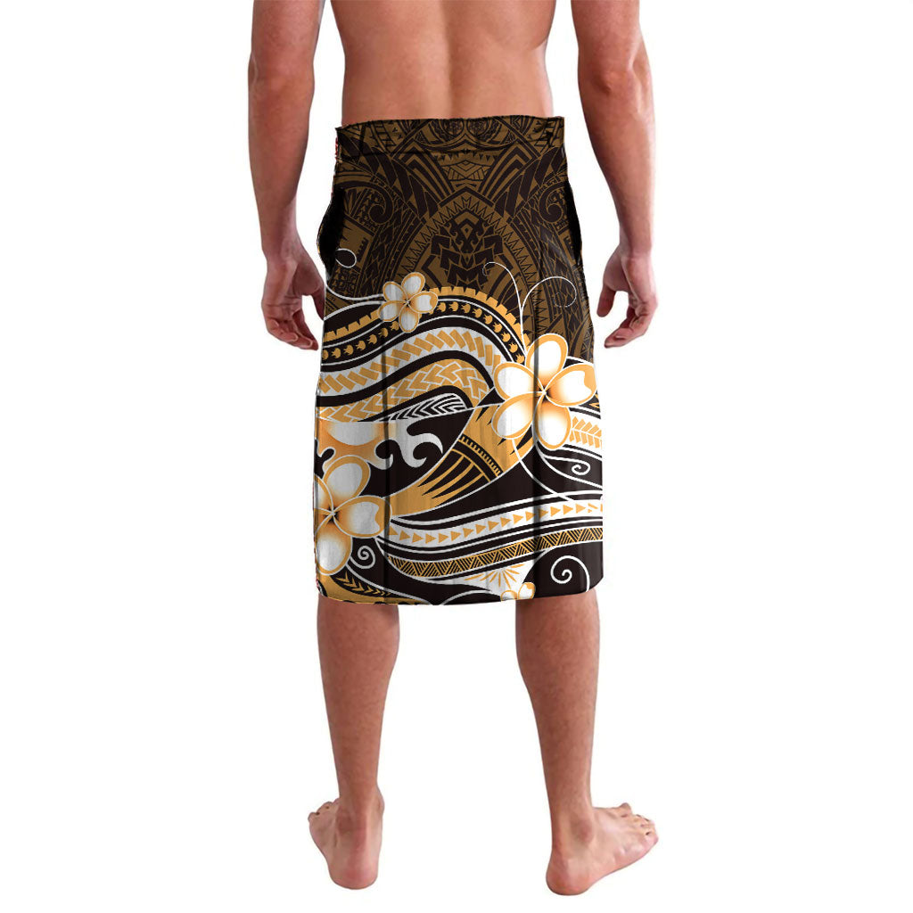 Orange Black Aloha Hawaii Lavalava Polynesian Shark Tattoo Plumeria