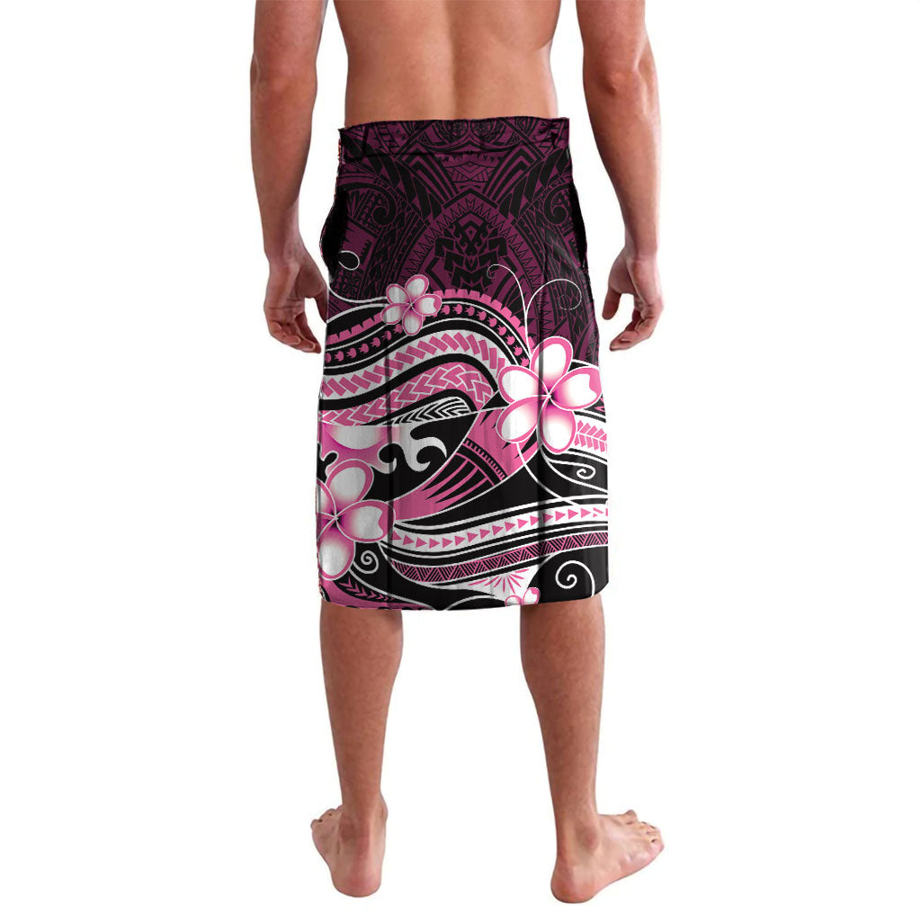 Pink Black Aloha Hawaii Lavalava Polynesian Shark Tattoo Plumeria