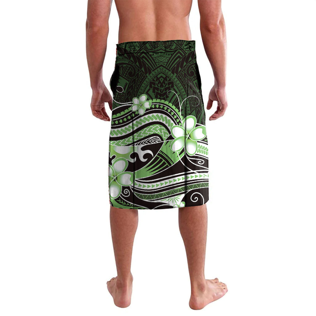 Green Black Aloha Hawaii Lavalava Polynesian Shark Tattoo Plumeria