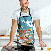 Hawaii Summer Christmas Apron Surfing Santa Shaka Catch The Wave