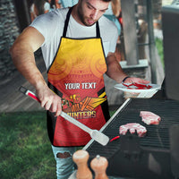 Papua New Guinea Rugby Custom Apron Go PNG Hunters Polynesian Pattern - Polynesian Pride