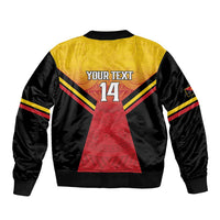 Papua New Guinea Rugby Custom Bomber Jacket Go PNG Hunters Polynesian Pattern - Polynesian Pride
