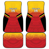 Papua New Guinea Rugby Custom Car Mats Go PNG Hunters Polynesian Pattern LT14 - Polynesian Pride