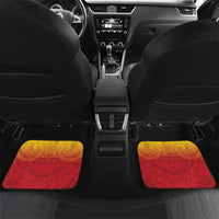 Papua New Guinea Rugby Custom Car Mats Go PNG Hunters Polynesian Pattern LT14 Set 2pcs - Back Red - Polynesian Pride