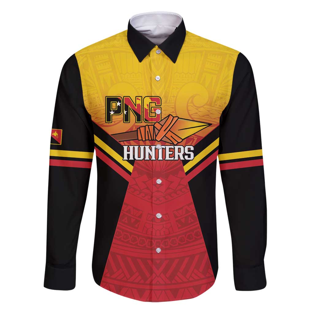 Papua New Guinea Rugby Custom Family Matching Puletasi and Hawaiian Shirt Go PNG Hunters Polynesian Pattern - Polynesian Pride