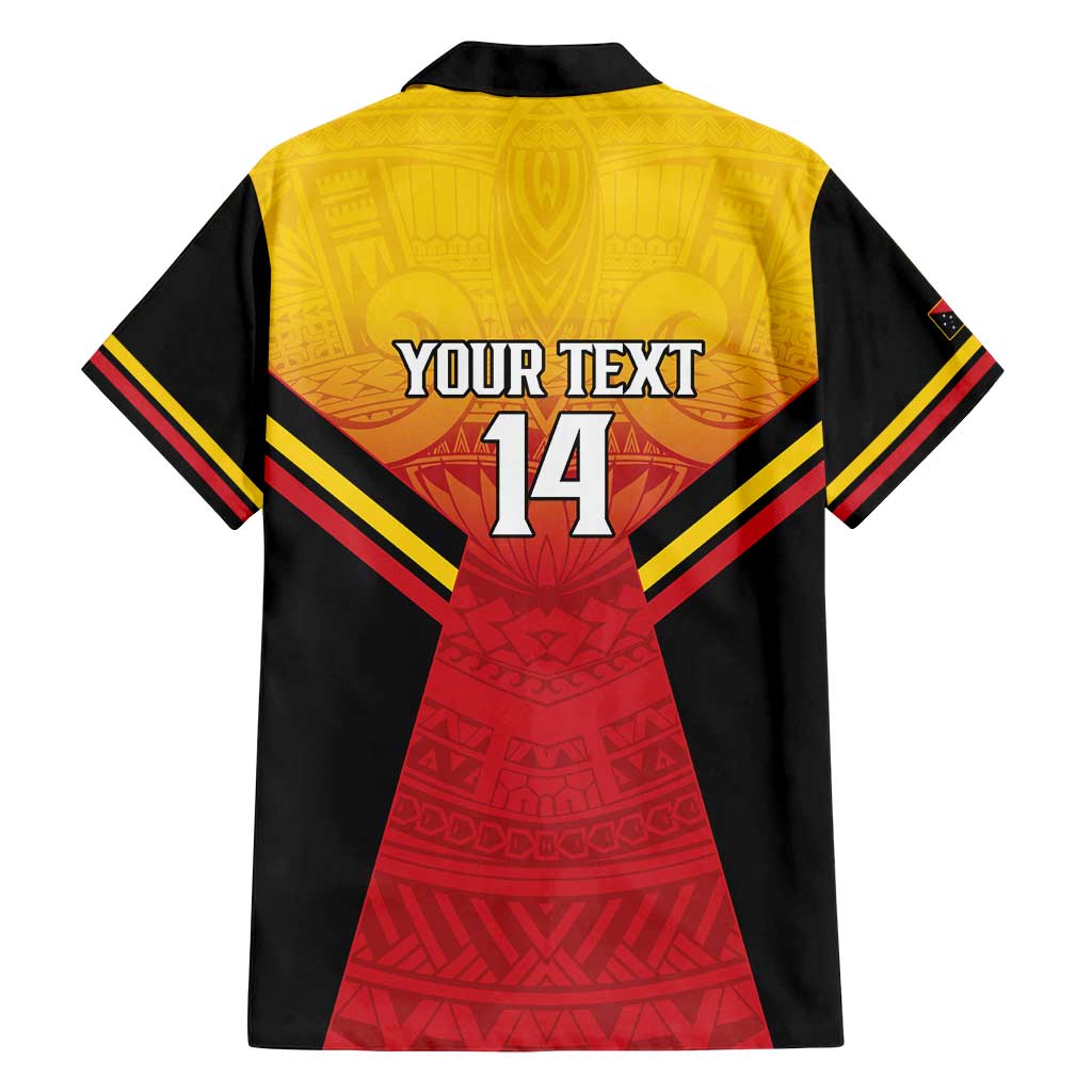 Papua New Guinea Rugby Custom Family Matching Summer Maxi Dress and Hawaiian Shirt Go PNG Hunters Polynesian Pattern - Polynesian Pride