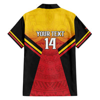 Papua New Guinea Rugby Custom Family Matching Tank Maxi Dress and Hawaiian Shirt Go PNG Hunters Polynesian Pattern LT14 - Polynesian Pride