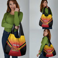 Papua New Guinea Rugby Custom Grocery Bag Go PNG Hunters Polynesian Pattern LT14 - Polynesian Pride