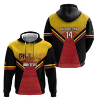 Papua New Guinea Rugby Custom Hoodie Go PNG Hunters Polynesian Pattern - Polynesian Pride