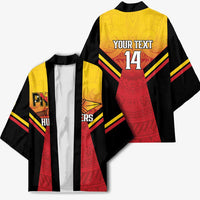 Papua New Guinea Rugby Custom Kimono Go PNG Hunters Polynesian Pattern - Polynesian Pride
