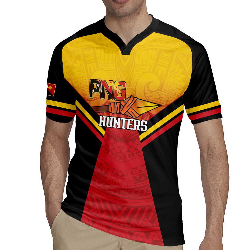 Papua New Guinea Rugby Custom Rugby Jersey Go PNG Hunters Polynesian Pattern LT14 - Polynesian Pride