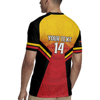 Papua New Guinea Rugby Custom Rugby Jersey Go PNG Hunters Polynesian Pattern LT14 - Polynesian Pride