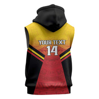 Papua New Guinea Rugby Custom Sleeveless Zip Hoodie Go PNG Hunters Polynesian Pattern LT14 - Polynesian Pride