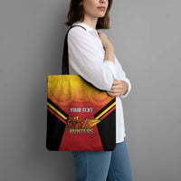 Papua New Guinea Rugby Custom Tote Bag Go PNG Hunters Polynesian Pattern - Polynesian Pride