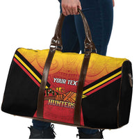 Papua New Guinea Rugby Custom Travel Bag Go PNG Hunters Polynesian Pattern - Polynesian Pride