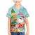 Aloha Hawaii Mele Kalikimaka Family Matching Mermaid Dress and Hawaiian Shirt Chilling Santa With Pineapple - Polynesian Pattern