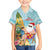 Aloha Hawaii Mele Kalikimaka Kid Hawaiian Shirt Chilling Santa With Pineapple - Polynesian Pattern