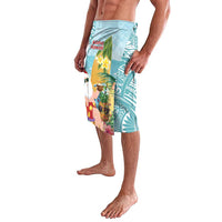Aloha Hawaii Mele Kalikimaka Lavalava Chilling Santa With Pineapple - Polynesian Pattern LT14 - Polynesian Pride