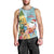 Aloha Hawaii Mele Kalikimaka Men Tank Top Chilling Santa With Pineapple - Polynesian Pattern