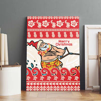 Mele Kalikimaka Hawaii Canvas Wall Art Water-skiing Santa Tropical Vibes LT14 - Polynesian Pride