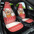 Mele Kalikimaka Hawaii Car Seat Cover Water-skiing Santa Tropical Vibes