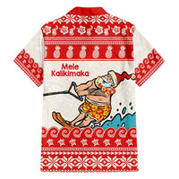 Mele Kalikimaka Hawaii Hawaiian Shirt Water-skiing Santa Tropical Vibes LT14 - Polynesian Pride