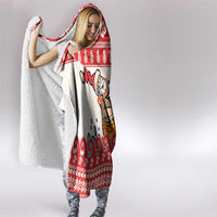 Mele Kalikimaka Hawaii Hooded Blanket Water-skiing Santa Tropical Vibes LT14 - Polynesian Pride