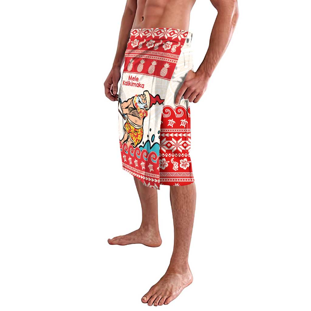 Mele Kalikimaka Hawaii Lavalava Water-skiing Santa Tropical Vibes LT14 - Polynesian Pride