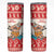 Mele Kalikimaka Hawaii Skinny Tumbler Water-skiing Santa Tropical Vibes