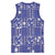 Blue Palaka Japanese Patterns Basketball Jersey Koi Fish Asanoha Sakura Patchwork Stylized - Polynesian Pride