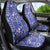 Blue Palaka Japanese Patterns Car Seat Cover Koi Fish Asanoha Sakura Patchwork Stylized - Polynesian Pride