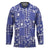 Blue Palaka Japanese Patterns Hockey Jersey Koi Fish Asanoha Sakura Patchwork Stylized - Polynesian Pride